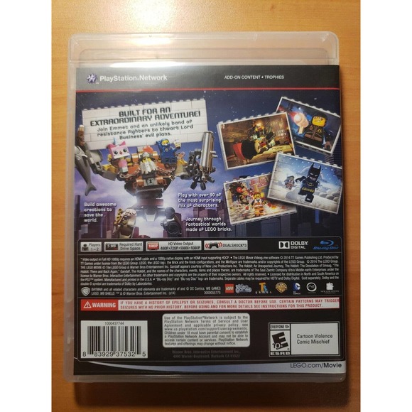 The LEGO Movie Videogame (Sony PlayStation 3, PS3, 2014) - Complete - Picture 2 of 3